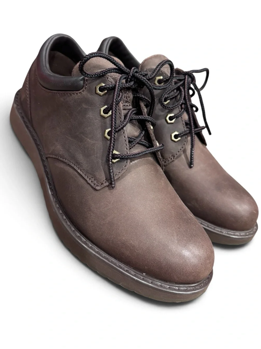 L.L.Bean Men’s Brown Lace-Up Casual Shoes Size 8 Medium NWOB